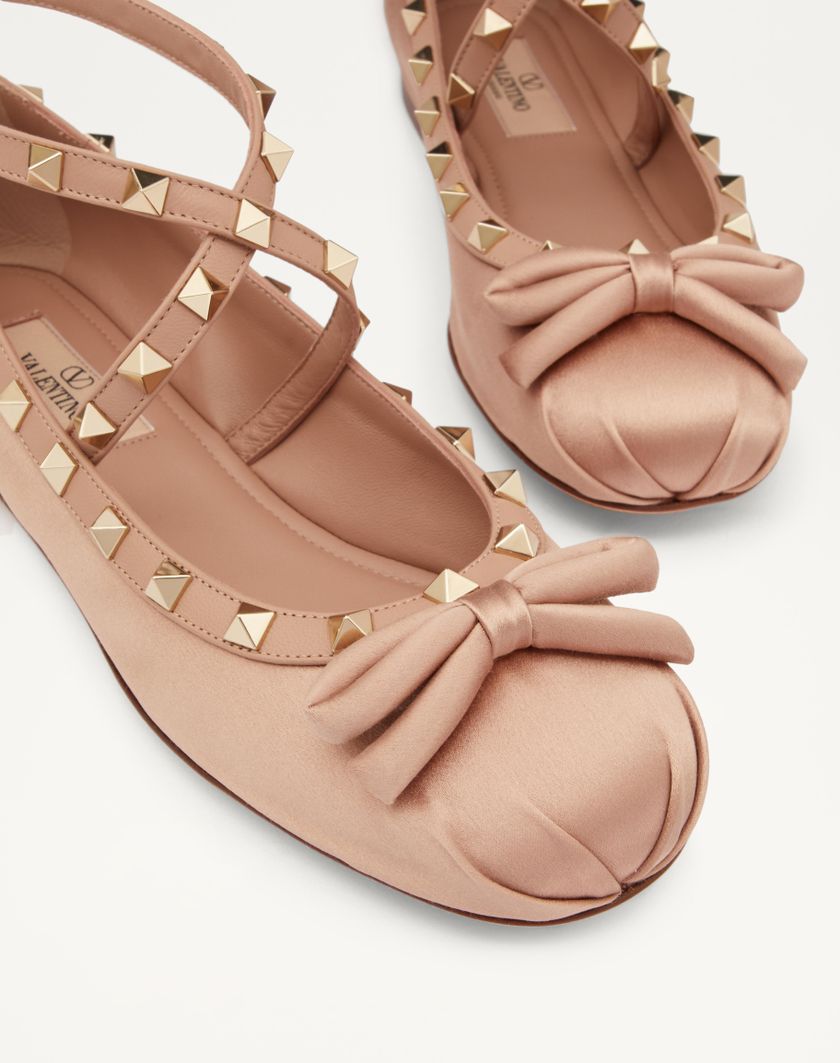 ROCKSTUD SATIN BALLERINA - Image 3